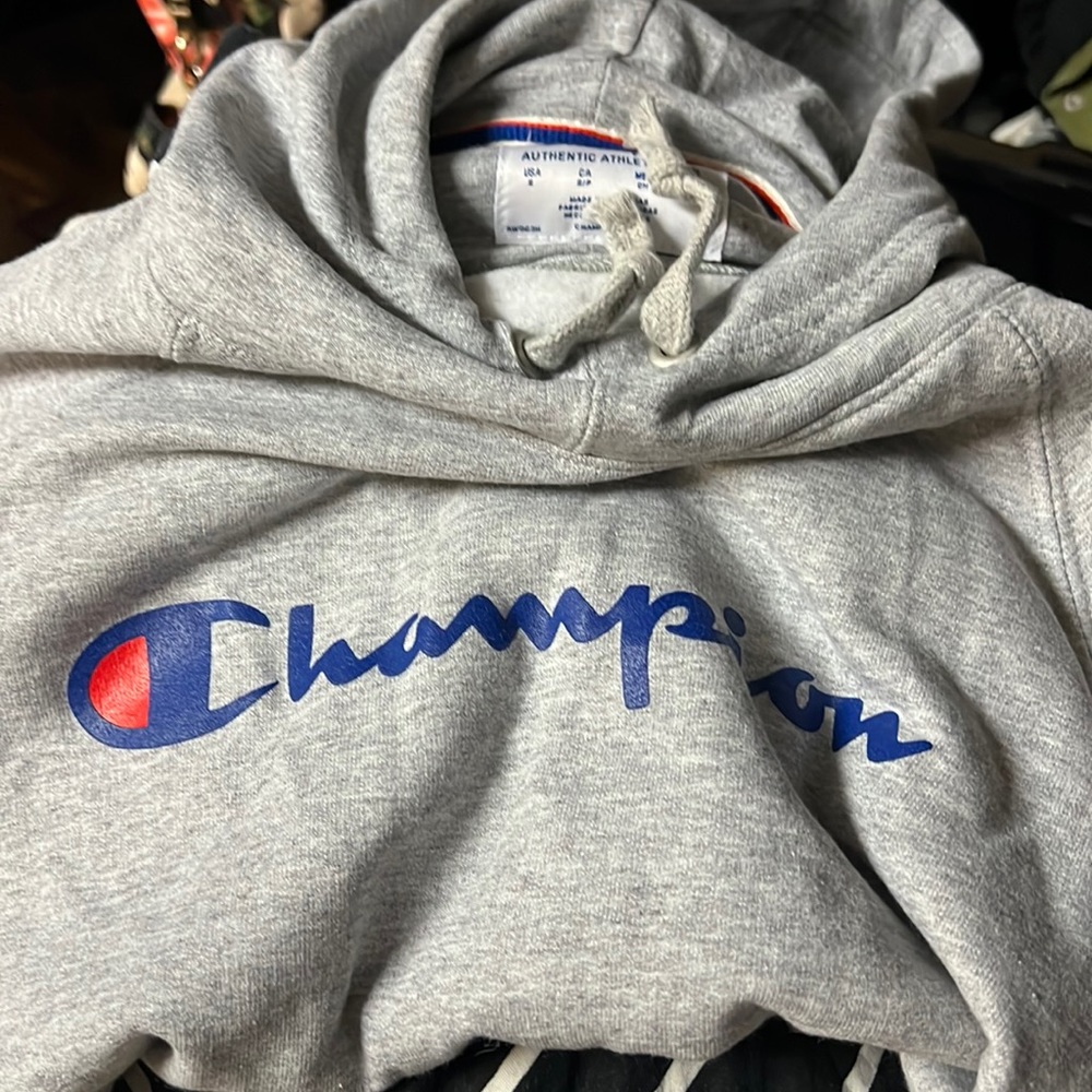 Champion hoodie. Ladies small